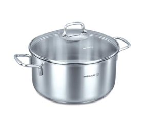 Perla Nerezový hrnec 18 cm 2,3 l + poklice Korkmaz A1654