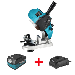 Sada Aku Ostřička řetězů, baterie 4.0 Ah, nabíječka SAS+ALL Dedra SN Set Bruska