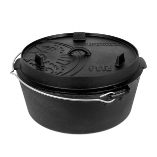 Litinový kotlík 10,8 l, 37cm s poklicí Dutch Oven ft12 Petromax 701492 Holandská trouba