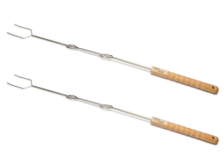 Opékací vidlice 92 cm, 2 ks, vysunovací, nerez, opékátko Petromax 770047