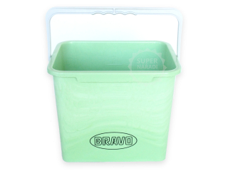 Kbelík 7 l, plastový Bravo 27x21x22 cm 08637999 obdélníkový