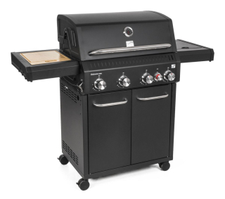 G21 Plynový gril 17kW Alabama Black BBQ Premium Line 63903110, černý, boční vařič, gastro miska