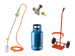 Gloria PRO 2021 hořák na plevel 94cm, 5m hadice, regulátor 01011, PB láhev, vozík SN