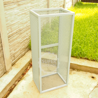 GFIRE stojan na dřevo 46x35x110cm Mercury Tower zásobník - šedý