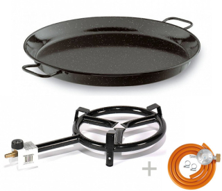 Paella X-SET hořák+pánev smalt 30+42 cm Valenciana P1430, P0242 Vaello