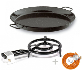 Paella X-SET hořák+pánev smalt 35+50 cm Valenciana P2635, P0250 Vaello