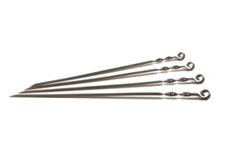 Grilovací jehly 50 cm, 4 ks, ploché, nerez Kolimax špízy 108234