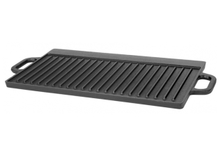 Grilovací litinová deska Magic Home 50,5 x 23,5 cm, 801670 s madly, obdélníková