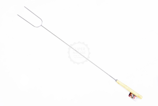 Grilovací, opékací vidlice BBQ 105 x 8 cm, 2212102 Strend Pro, široká na buřty, chrom