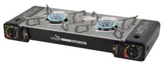 Cattara Plynový vařič Traveler DUO 13599 2x 2.5 kW na kartuše 227g