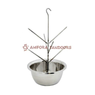 Grilovací mísa s trny 21 cm, stromeček, nerez Amfora Tandoors 00000001190 závěsná