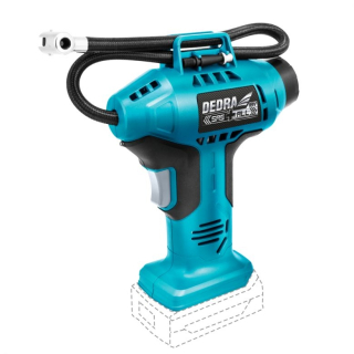 Dedra Aku pistolový kompresor 11 bar SAS+ALL 18 V DED7078