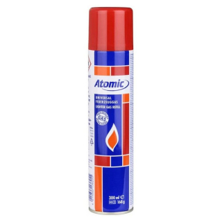 Atomic Náplň, plyn butan do zapalovačů 300 ml, 168g 01.42034 + 5 nástavců