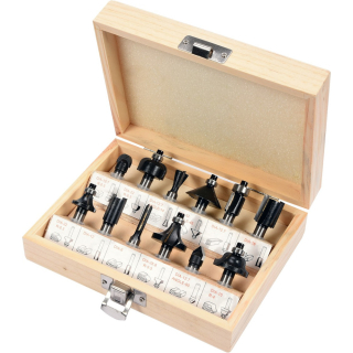 Vorel Sada fréz do dřeva 12 ks, 8 mm TO-22550 Compass