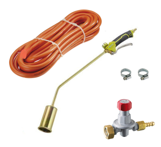 Meva stavební hořák 28 kW 70cm, hadice 10m, regulátor 0-4bar 14kg/h UH070LKR Cavagna