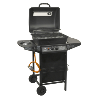 Plynový gril 8 kW Party Window 2+1, boční hořák, pojízdný Cattara 99BB013