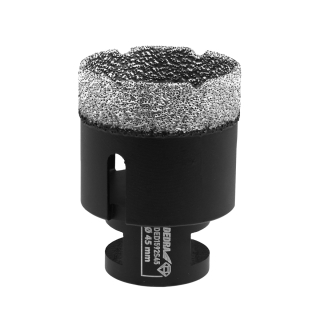 Dedra vrtací korunka 45 mm M14 DED1592S45 do dlažby, diamantová Vacuum Brazed
