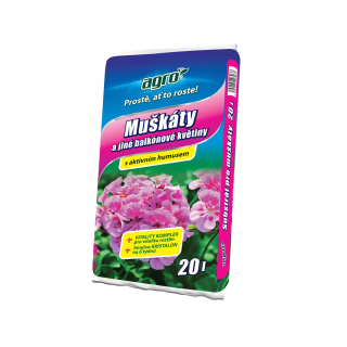 AGRO Substrát pro muškáty a jiné balkónové květiny A0003-00014A