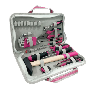 StrendPro Sada nářadí Ladies Set 11, 39-dílná, pink-růžová pro pravou blondýnku
