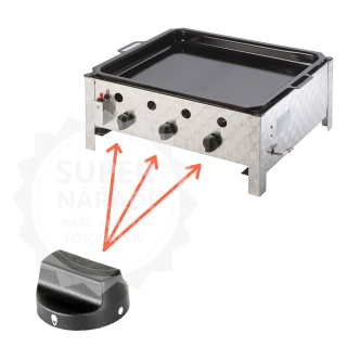 ND Meva náhradní kolečko 1 ks, pro gril Pelvis, pánev Rascal, černé