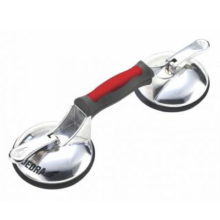 Dedra Přísavka, ALU nosič na sklo do 120 kg, DED06P12, dvojitá 2x 123 mm, hliníková