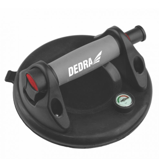 Dedra MAXI přísavka 200 mm ABS nosič na sklo do 120 kg, DED06P30, vakuová pumpa + manometr