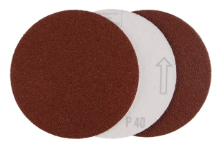Papír brusný výsek SZ P40/125/3ks Festa 22045 na suchý zip, kruhový