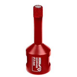 Dedra RED Diamantová korunka 8 mm VB M14 DED1594S08, Vacuum Brazed, Extra Speed červená