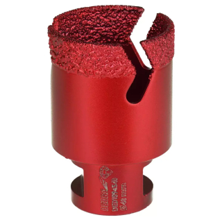 Dedra RED Diamantová korunka 50 mm VB M14 DED1594S50, Vacuum Brazed, Extra Speed červená