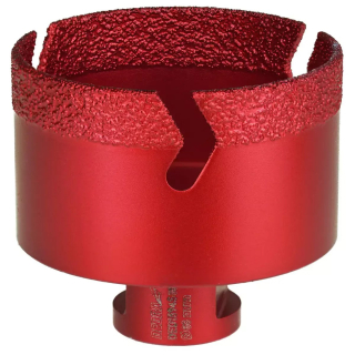Dedra RED Diamantová korunka 68 mm VB M14 DED1594S68, Vacuum Brazed, Extra Speed červená