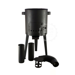 PLD Kotlina Ø 39 cm Termo KTW2 dlouhé nohy + komínek, pro kotlíky 16-20l 