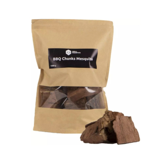 Mesquite udící dřevěné kousky 1 kg BBQ, Grill Fanatics 1414