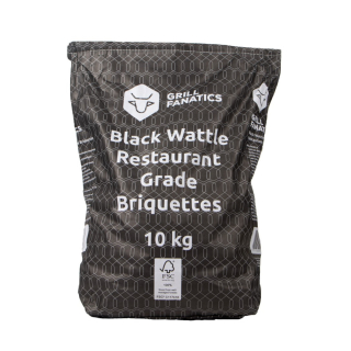 Black Wattle dřevěné brikety 10 kg FFC 100% Grill Fanatics 1374