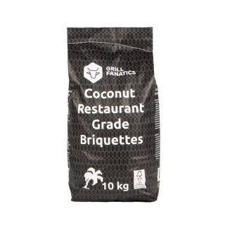 Coconut dřevěné brikety 10 kg 100% přírodní Grill Fanatics 1331, kokosové