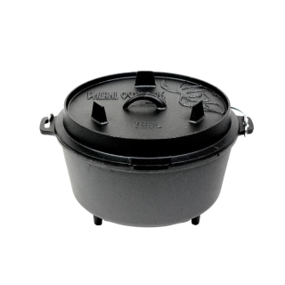 Litinový kotlík 32 cm, 8 l dutch oven, nožky  Valhal Outdoor VH8L+