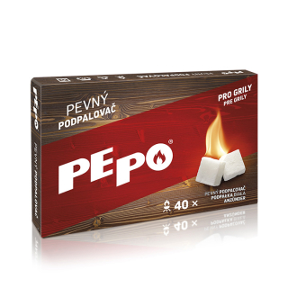 PE-PO pevný podpalovač - krabička 40 kostek, podpalů 1061060