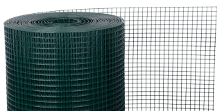 Pletivo svářené, ocel+PVC, 0,5x10m, oko 19x19mm, drát 1,4mm StrendPro 431243, drátěné