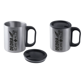 Dedra Nerezový hrnek 300 ml s víčkem DED69201, izolovaný, turistický - termohrnek
