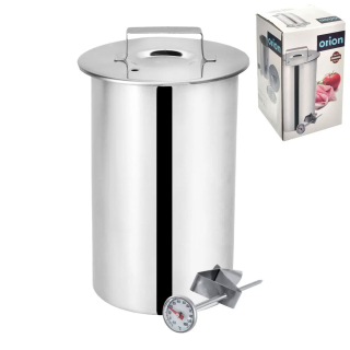 Orion Šunkovar s teploměrem 131517, na domácí šunku, nerez 10 cm