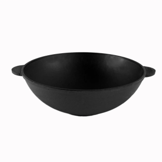 Litinová pánev 30 x 10 cm Wok 4,7l Brizoll W30, monolit