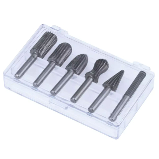 Dedra Stopkové frézy HSS 6 ks sada, stopka 6 mm 07F500 na kov, plasty, dřevo