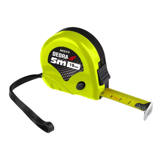 DEDRA Svinovací metr 5mx19mm 2 x STOP M577, MID II