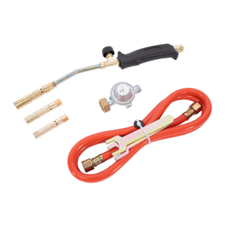 XTLINE Plynová opalovací, pájecí souprava 2 kW 3 hořáky XT23509 + hadice 1,5 m, regulátor 4 bar