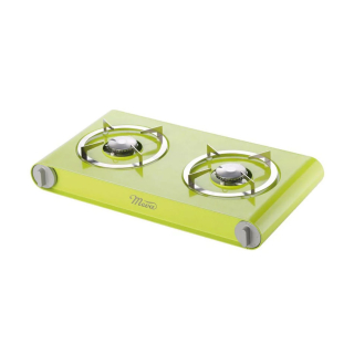 Meva Bender EKO plynový vařič PB 2x1,5 kW 2313B-2 nízkotlaký, zelený