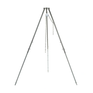 Trojnožka - stativ na kotlík VH.TRIPODXL 110-180 cm Valhal Outdoor zinkovaná s kladkou a taškou