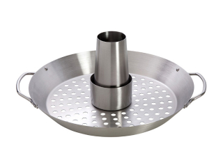 Stojan na kuře 30x13,5cm nerezový s talířem na zeleninu PWI