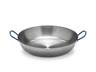 Pánev VACA Lyonesa 45 cm, 1,5mm  ocelová vysoká s madly, Paella P6545 Vaello Campos