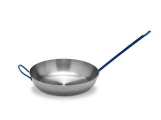 Pánev VACA Lyonesa Mango 36 cm, 1,5mm ocelová 2v1 s dlouhým madlem, P6636 Vaello Campos