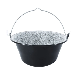 Orion Smaltovaný kotlík 7,5 l 111069, černý s ouškem pro zavěšení
