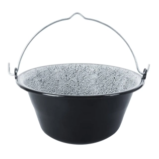 Orion Smaltovaný kotlík 9,5 l 111070, černý s ouškem pro zavěšení